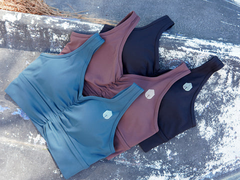 Seamless Scrunch Top - Midnight Green